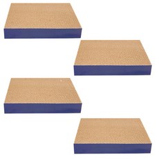 OON 그래픽 고양이 골판지 스크래처 정사각형, 혼합색상, 4개