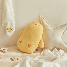 SHEZ HOME 純棉防翻靠墊, 黃色小雞款