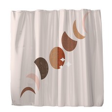 모던오렌지 샤워커튼 TYPE14 150 x 180 cm, 1개, 오렌지계열