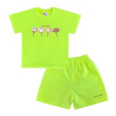 KIDSCREW 兒童糖果短袖T恤 + 短褲套裝