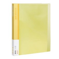連勤牌文具 PP果凍色系40頁資料簿 LC-40JL 黃色 A4資料夾, 1本