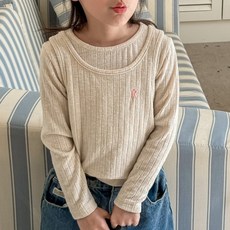 Iyumong 女童 Rione 層次感針織T恤