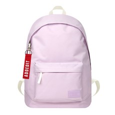 ADDEDIT 女性用簡約圓形後背包 + 鑰匙圈隨機出貨, 淺紫色