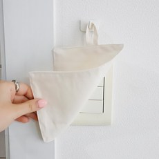 까사베르데 바오 패브릭 콘센트 커버 전선 가리개, 내추럴