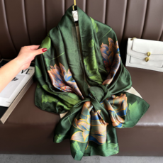 女神柔軟多用途百褶圍巾