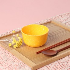쿡차 레트로 분식 떡볶이 팝 한식공기, YELLOW, 10개