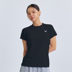 빅터 여성용 V Uniq Logo 배드민턴 티셔츠 VT25ATS002F