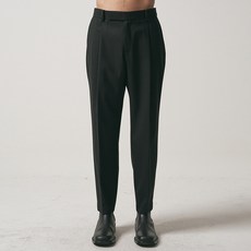 노이어 남성용 울 원 턱 릴렉스 슬랙스 보온 반바지