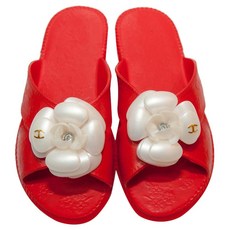 新宇 EVA 花朵室內拖鞋, 紅色, 1組