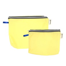 베베슈에뜨 유아용 방수 기저귀 + 도시락 파우치 세트, 레몬옐로우