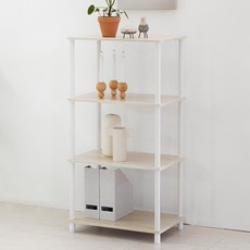 Tres Belle Stay 陳列櫃層架, 4層, 橡木色