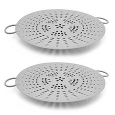 膠蒸蒸籠墊 灰色, 直徑 25 厘米 x 高 4.5 厘米, 2個