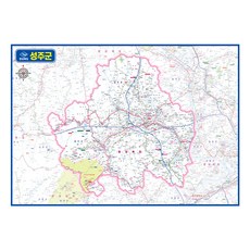 지도닷컴 경상북도 성주군 코팅 관내도 150 x 110 cm, 1개