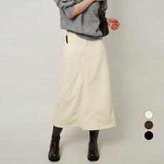 Cotton Closet 女款燈芯絨刷毛剪裁線條傘狀長裙