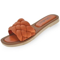 女性壓紋休閒拖鞋 YAN07