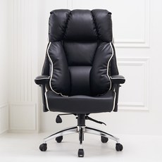 크라운 높낮이 팔걸이 게이밍 체어, 블랙