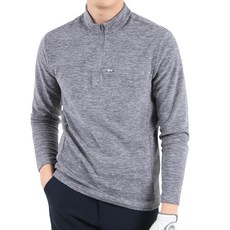 韓國 BUFFALO 男款輕量刷毛高領磨毛觸感拉鍊T恤 YDHL607M