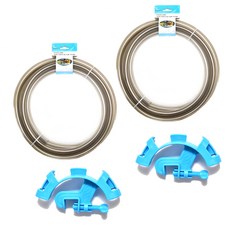 호스 고정 거치대 2p + 리글라스 외부 여과기 호스 3m 2p, 1세트