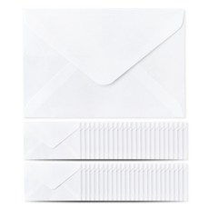 Monolike 柔軟明信片信封, 白色, 50個