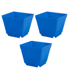 오늘도양 플라스틱 모종 화분 3p, 파란색