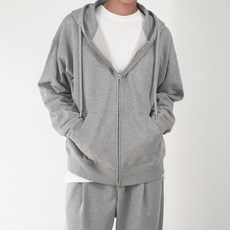 MPO.N 雙向拉鍊寬鬆連帽外套