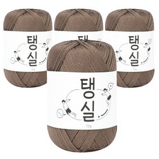 彈力針織線, 07 棕色, 4個