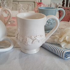 ELIOS My Flower 經典款馬克杯 B型 3505, 奶油色, 1個