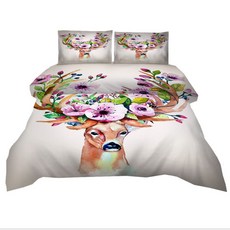 彩色印花被套枕套組 A_RD_236