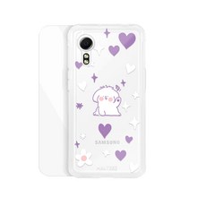 바니몽 POKA 클리어 젤리 휴대폰 케이스 + 강화유리 보호필름