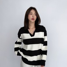 더시럽 여성용 애플 폴로 빅스트라이프 니트