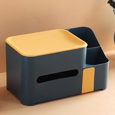 JCP 투톤 스토리지 티슈 케이스, 네이비