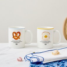 Modern House On Brunch Time 馬克杯2件組 D7.8 340ml, 1套, 混合色