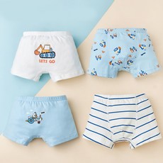 男童挖掘管理員四角內褲4件組