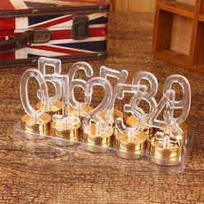 10種數字LED燈組, 黃金, 1組