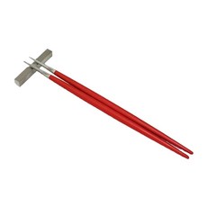 Cutipol GOA 筷子, 紅色的, 附筷架的筷子, 1副