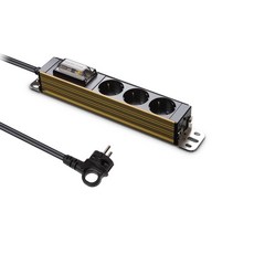 현대일렉트릭 서버탭 알루미늄 고용량 누전차단 멀티탭 3구, 5m, 마인드 골드, 1개