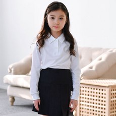 jackid 女童長袖翻領襯衫