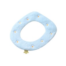 Ants Daisy Dream 一體式把手可拆卸馬桶坐墊, 藍色, 1個