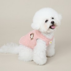 리토가토 반려동물 빵블리 조끼, 핑크, 1개