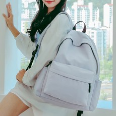 FROMHEAVEN Puchini素色後背包 H760, 淺藍色