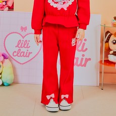 Lili Clair Premier Farm 女孩引人注目的 Hachu Blossom 拉絨絲帶長褲