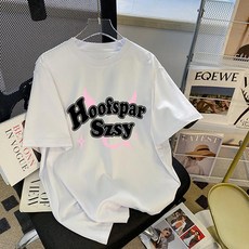 레몬소울 여성용 훕스 프린팅 반팔 티셔츠 06849