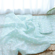 hwamo baby 印花午睡被子, 月亮小雞款