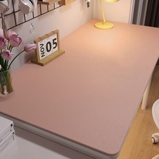 마켓플랜 가죽 가구 테이블 방수매트, 핑크, 120x60cm, 1개