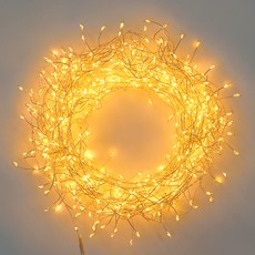 煙火燈泡 燈串 聖誕樹燈泡 銅線燈 500燈, 暖黃色, 1個