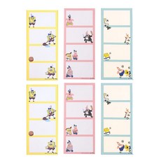 LUCALAB 海綿 4 剪紙備忘錄紙 3 種 2p 套組 D, 通吉利亞 + 海盜 + 足球, 1套