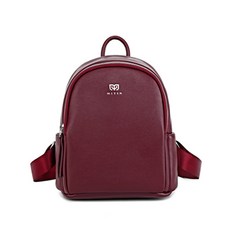 JH Company 圓形迷你後背包, 酒紅色