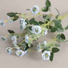 플라워트리 조화 식물 찔레장미 꽃다발 39cm, 1개, 블루