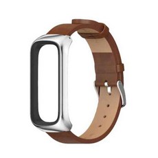 智慧手錶 高級皮革錶帶 SM-R220, 棕色(錶帶) + 銀色(錶框), 1個