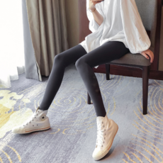 구디프 여성용 하이웨스트 기모 레깅스